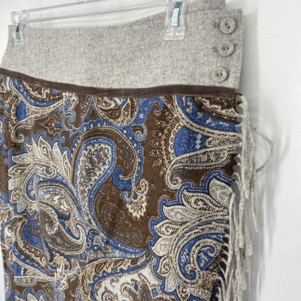 J McLaughlin Paisley Fringe Skirt