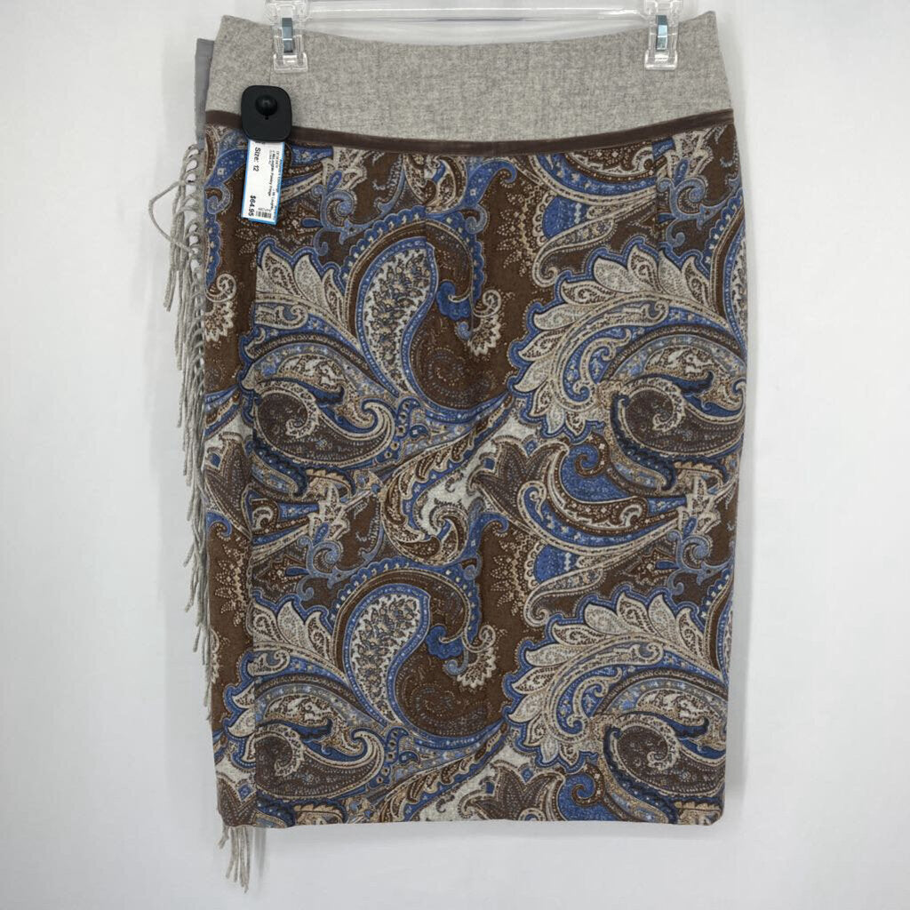 J McLaughlin Paisley Fringe Skirt