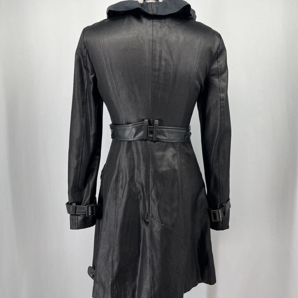 Bebe Faux Leather Coat