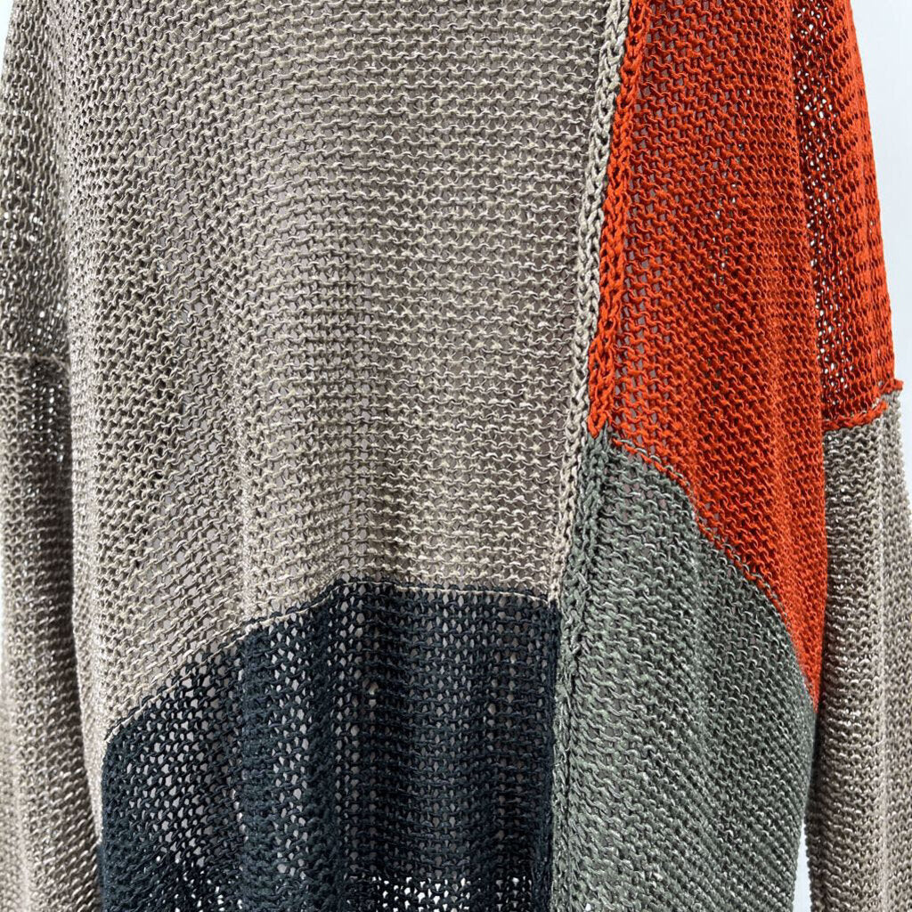 Marlen L/s Color Block Sweater