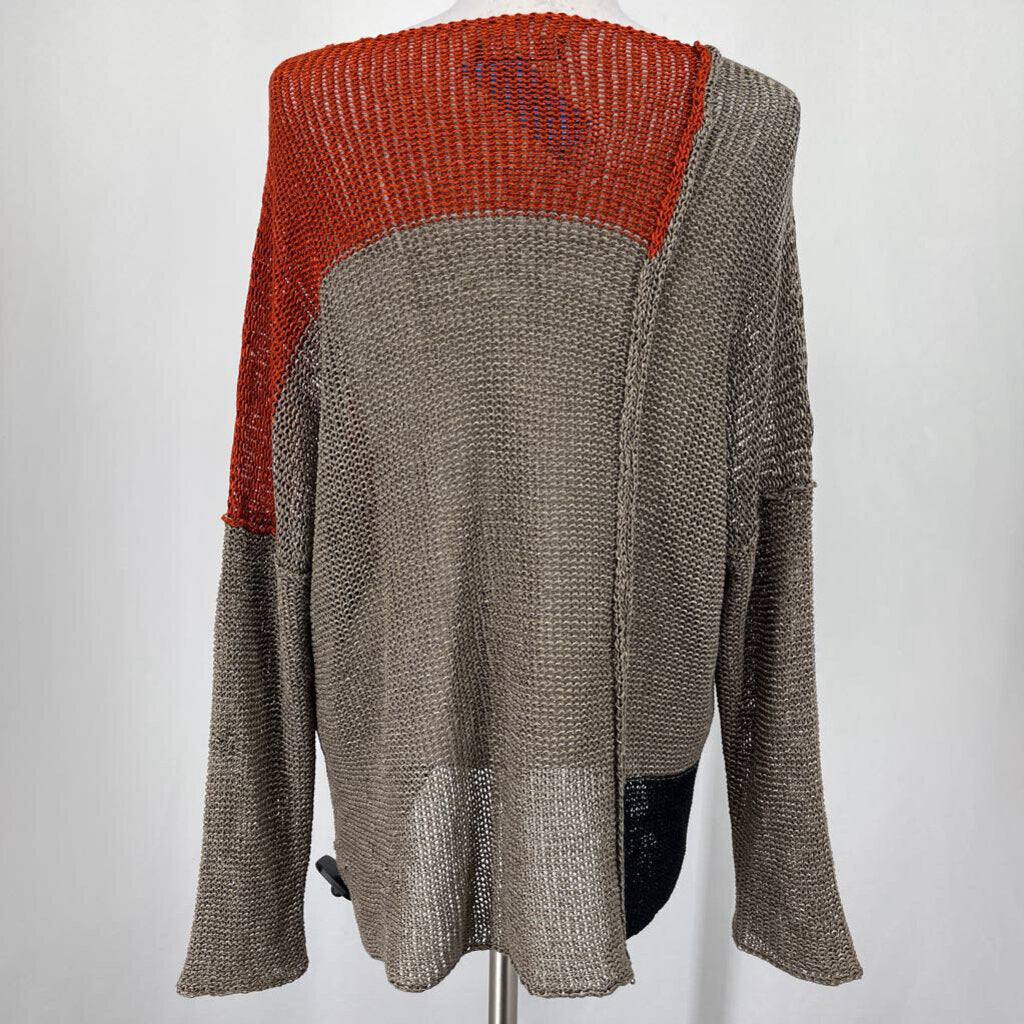 Marlen L/s Color Block Sweater