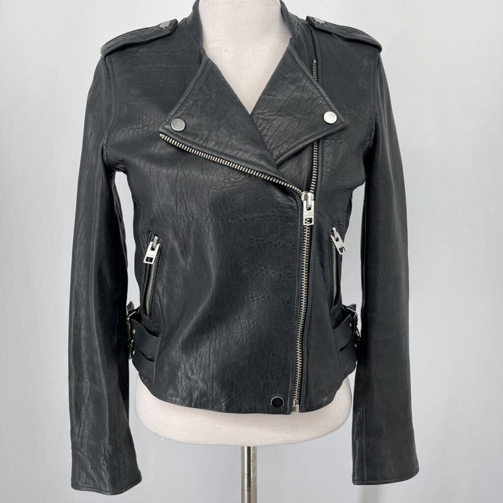 Lucky Brand Leather Moto Jacket