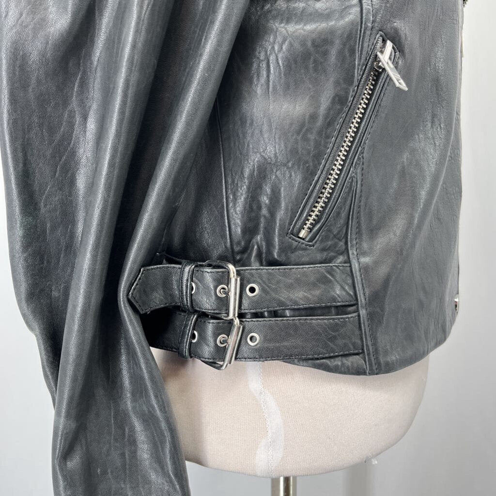 Lucky Brand Leather Moto Jacket
