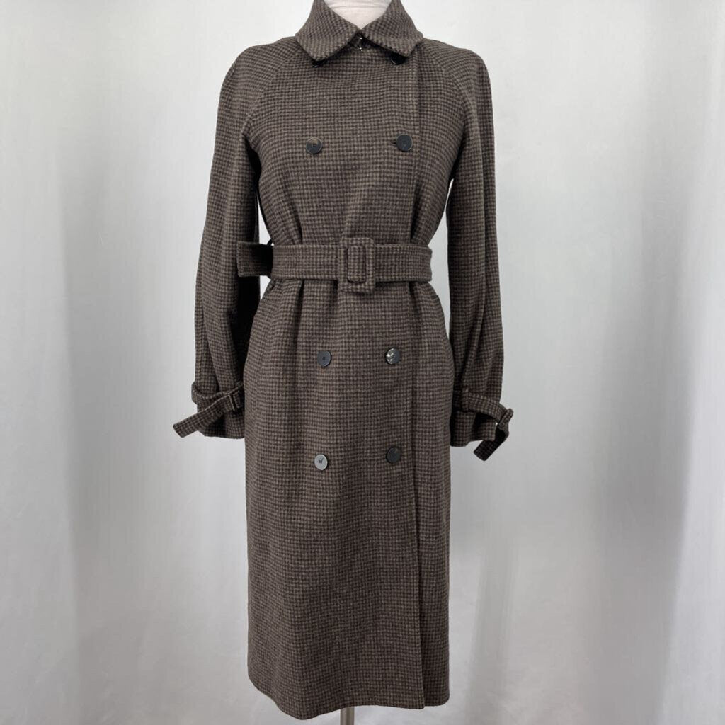 Theory Houndstooth Trench Coat