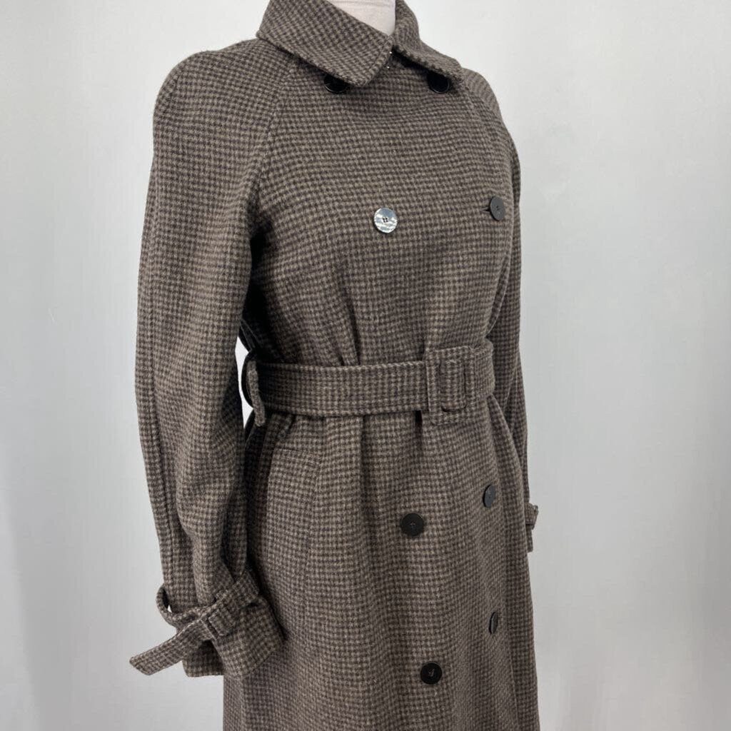 Theory Houndstooth Trench Coat