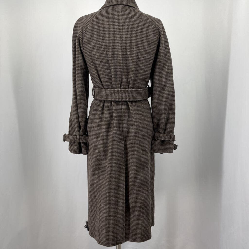 Theory Houndstooth Trench Coat