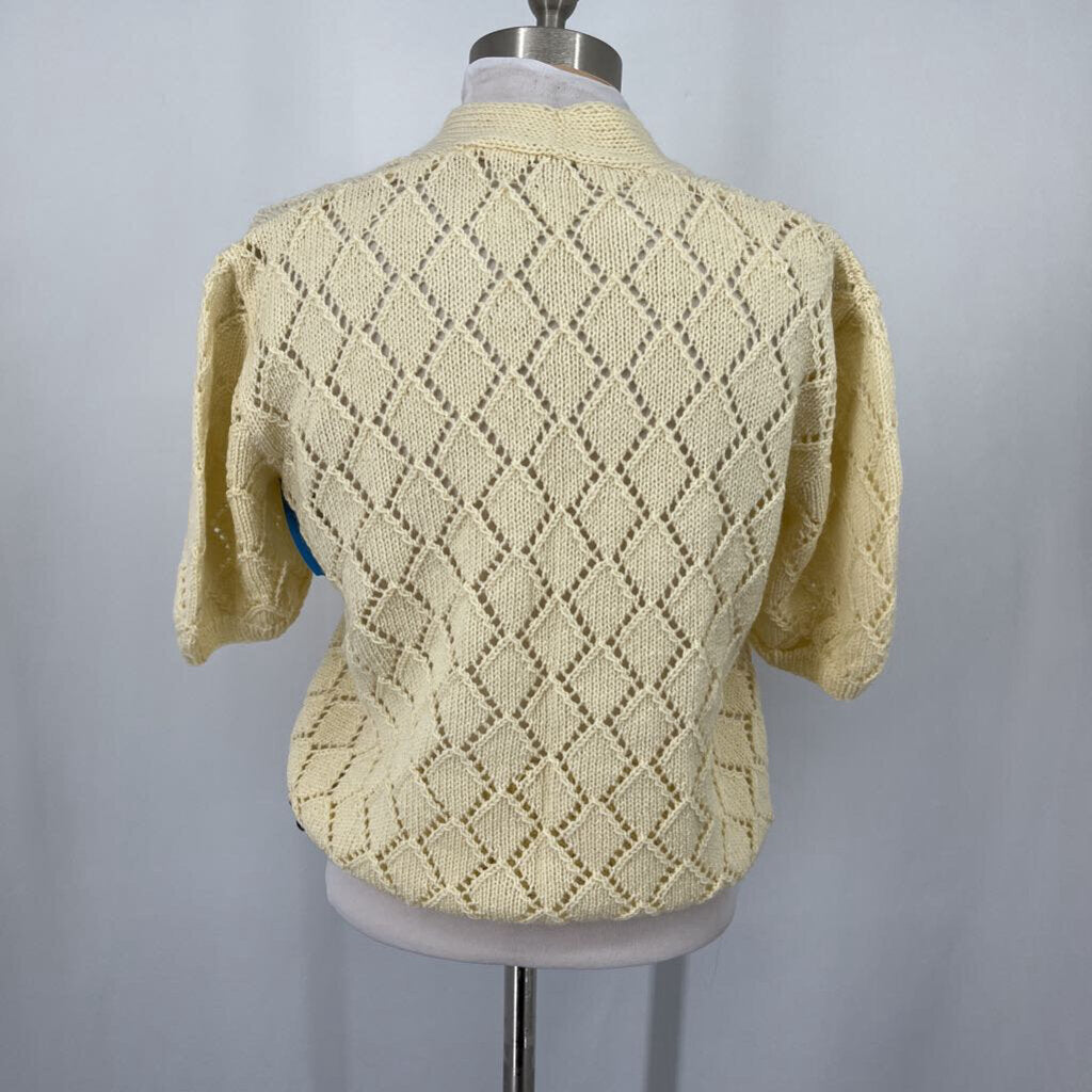 S/s Diamond Pattern Cardigan