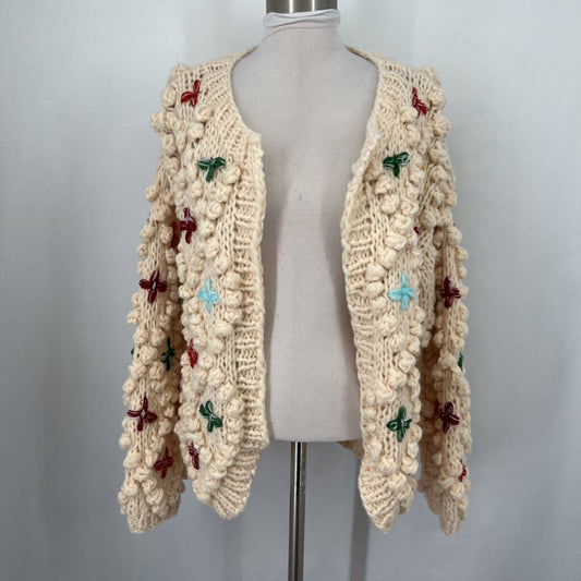 Saachi Bubble Knit Open Cardigan