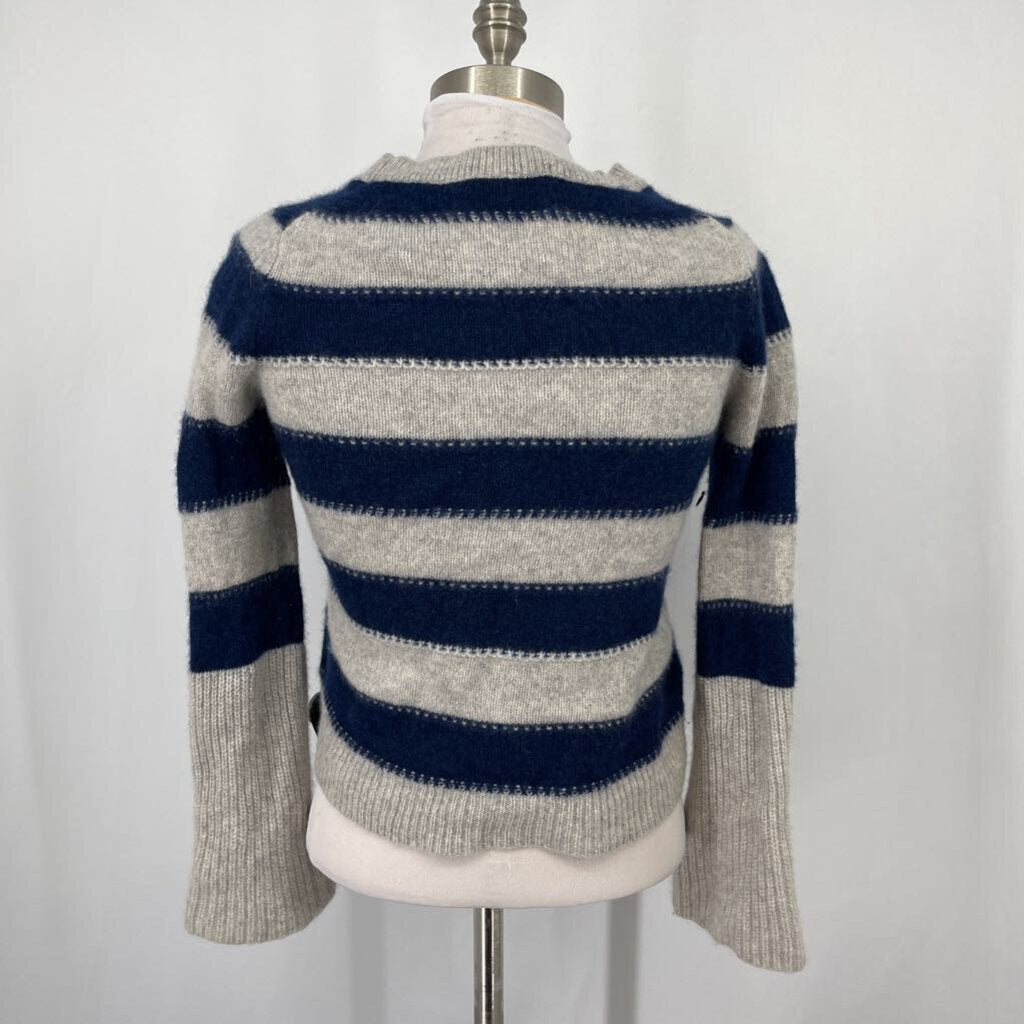 White+Warren l/s Stripe Sweater