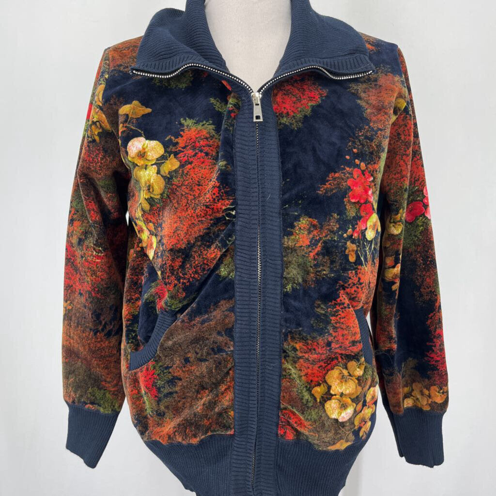 Floral Velour L/s Jacket