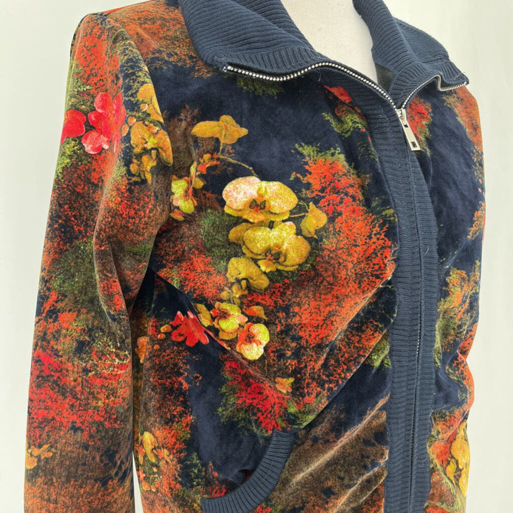 Floral Velour L/s Jacket