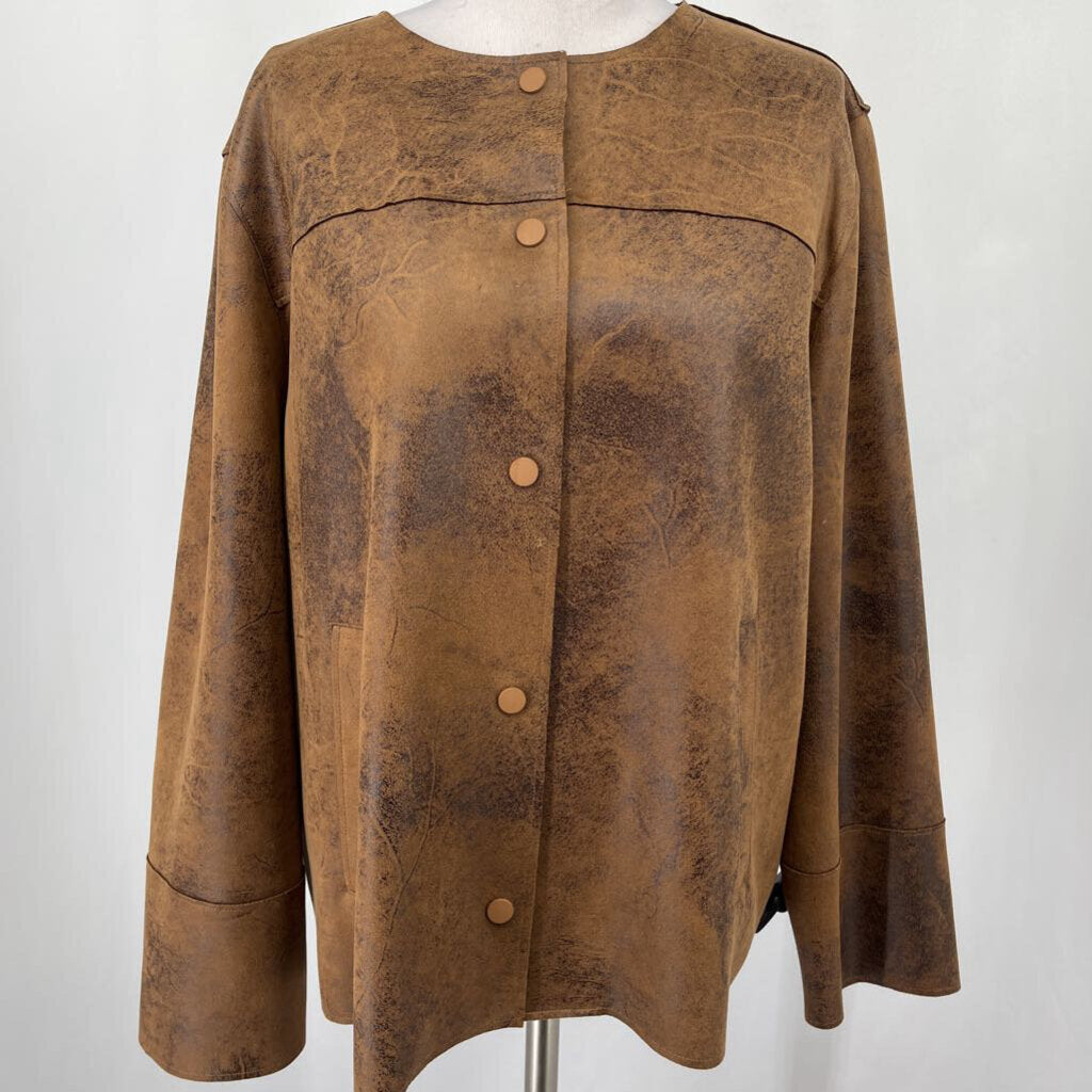 Chicos Faux Leather Jacket