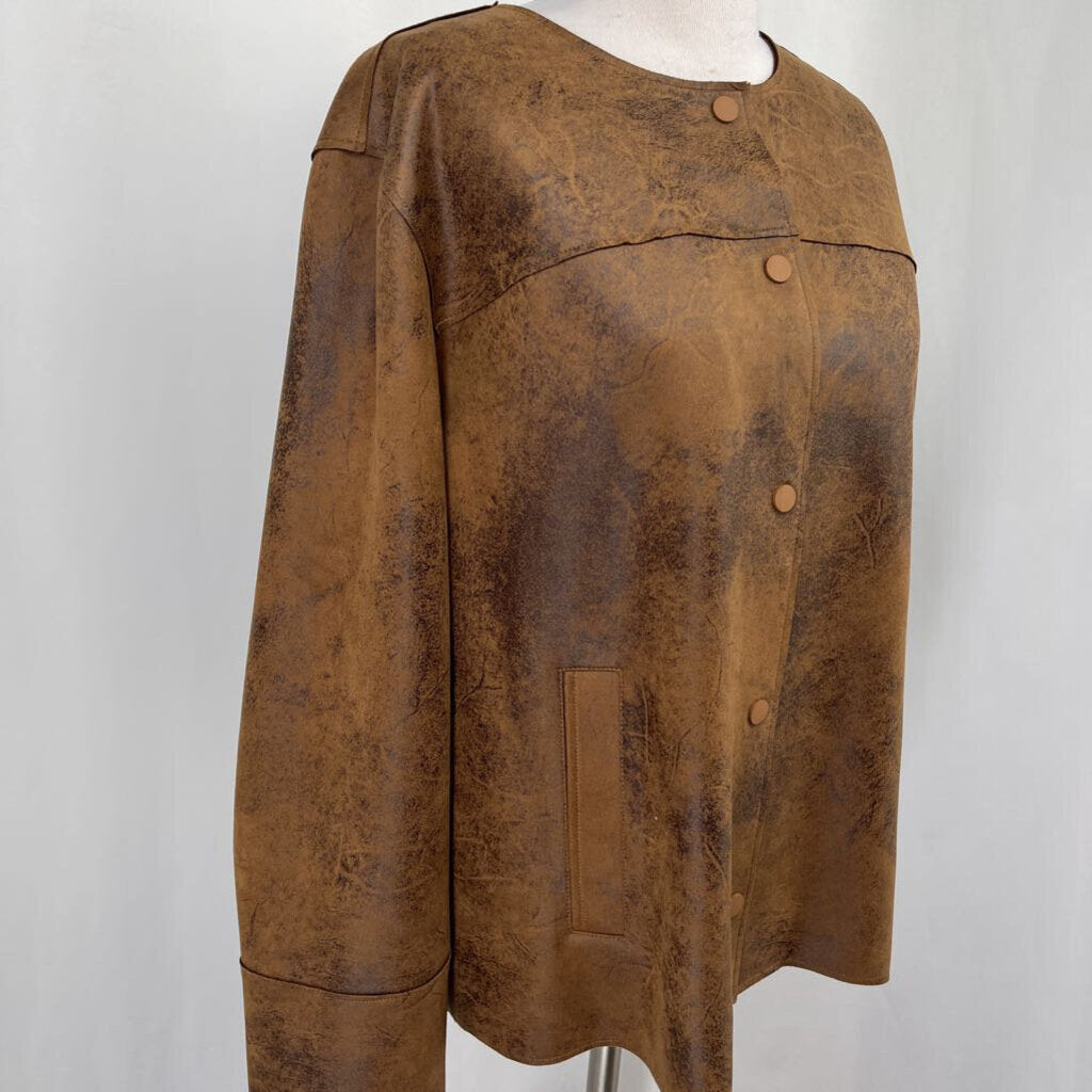 Chicos Faux Leather Jacket