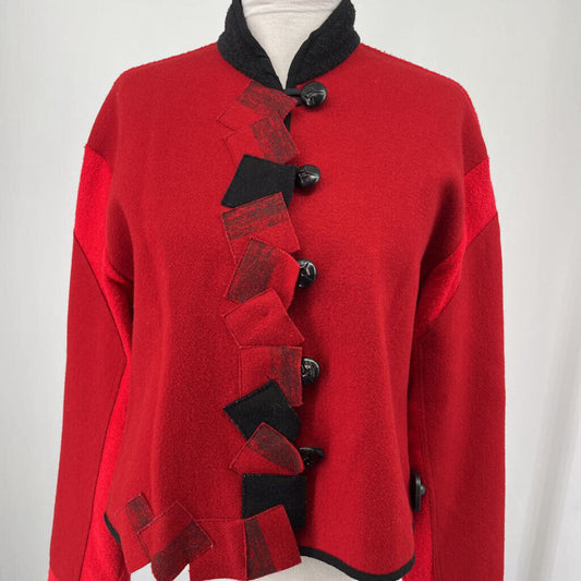Alissa Wool Abstract Blazer