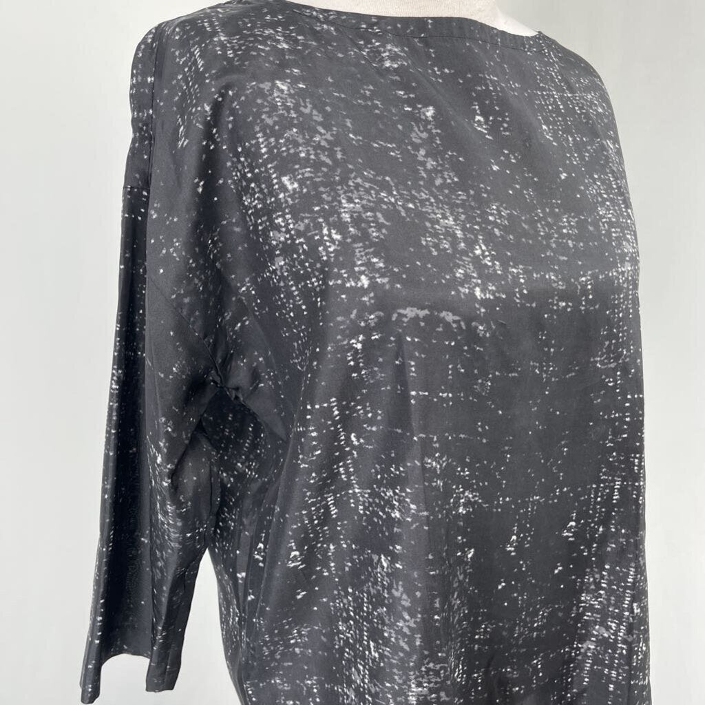 Eileen Fisher 3/4 Slv Silk Shirt