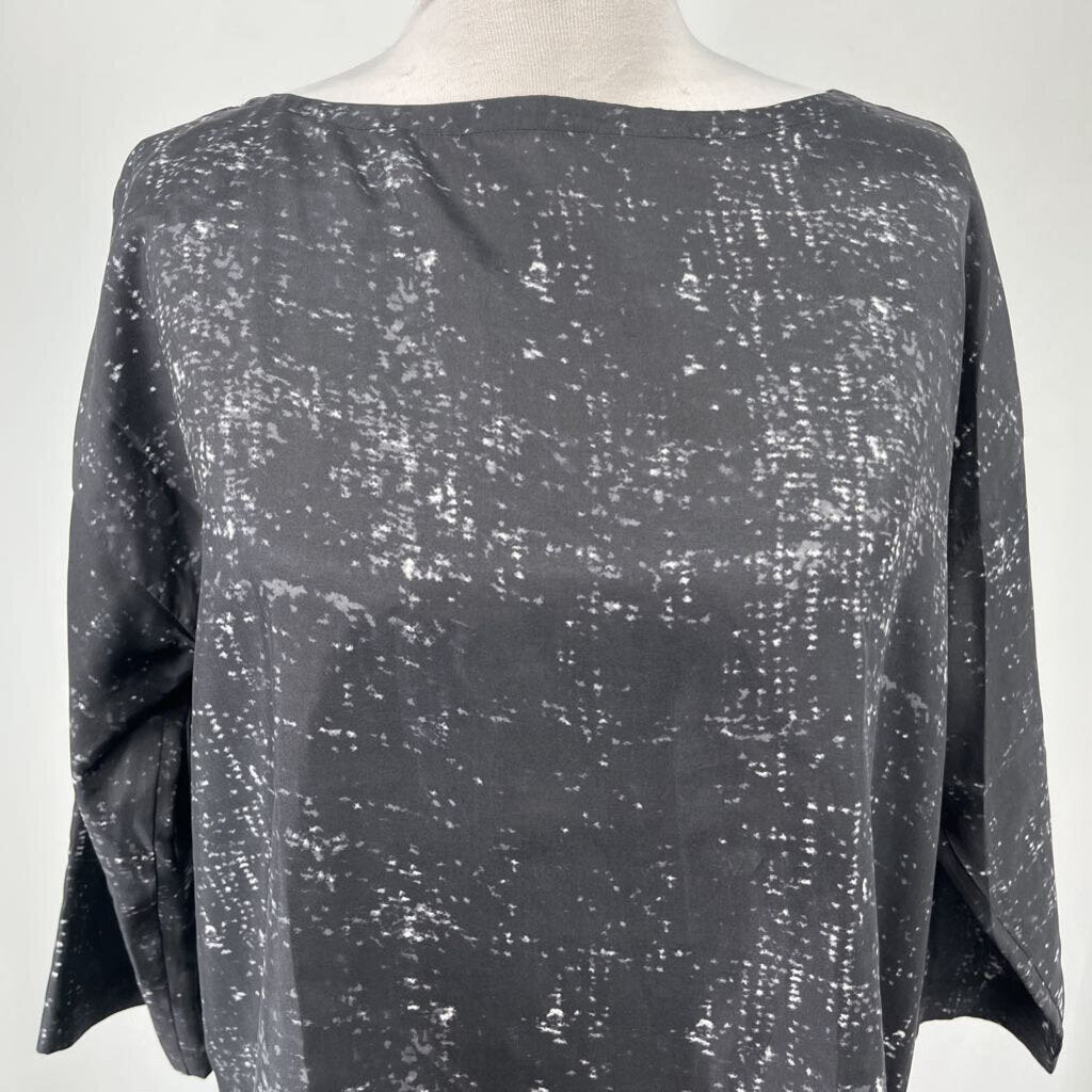 Eileen Fisher 3/4 Slv Silk Shirt