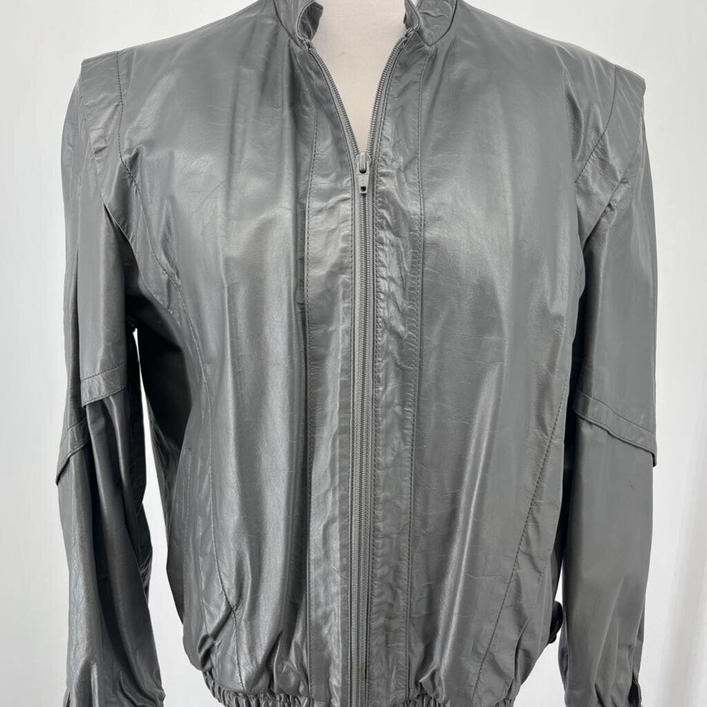 Bermans Leather Bomber Jacket
