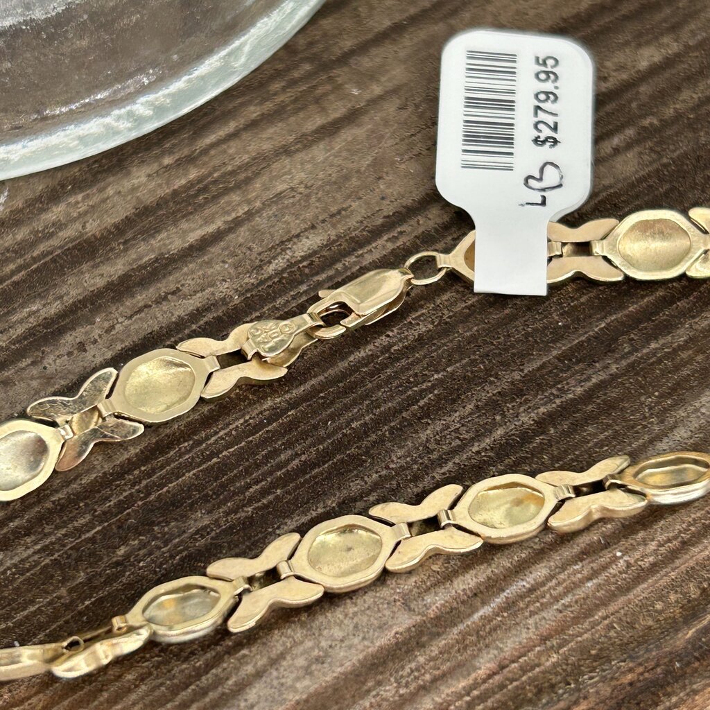 10k X & O Bracelet