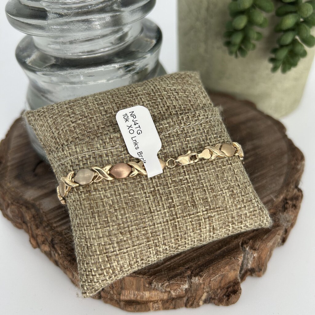 10k X & O Bracelet