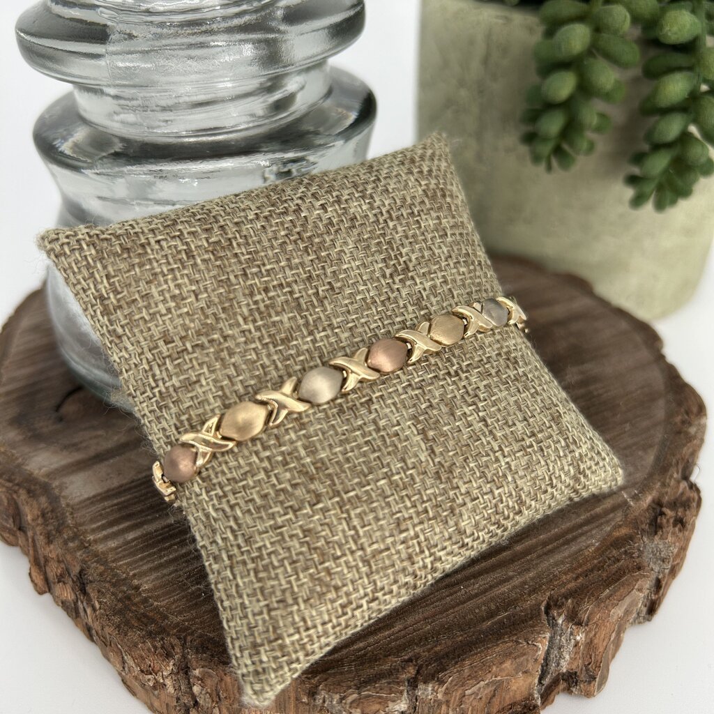 10k X & O Bracelet
