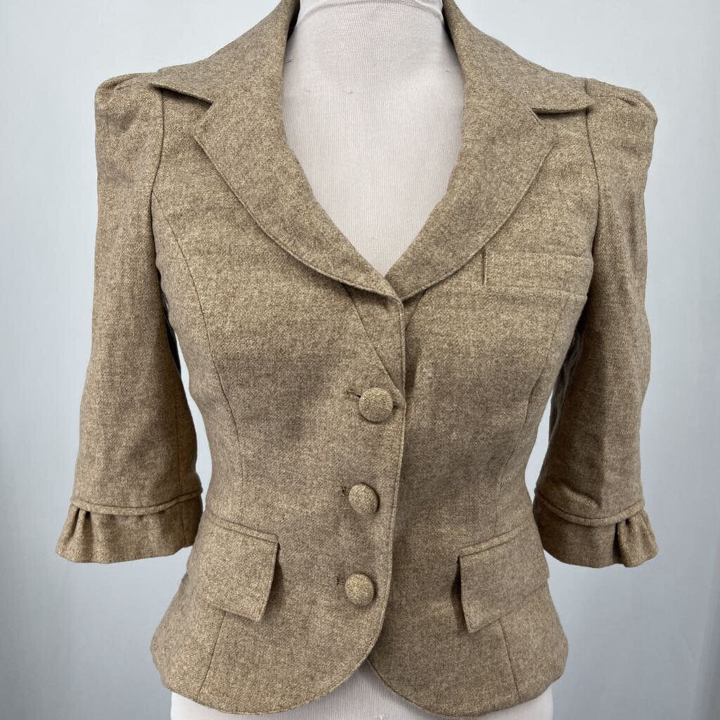 Diane Von Furstenberg 3/4 Slv Blazer