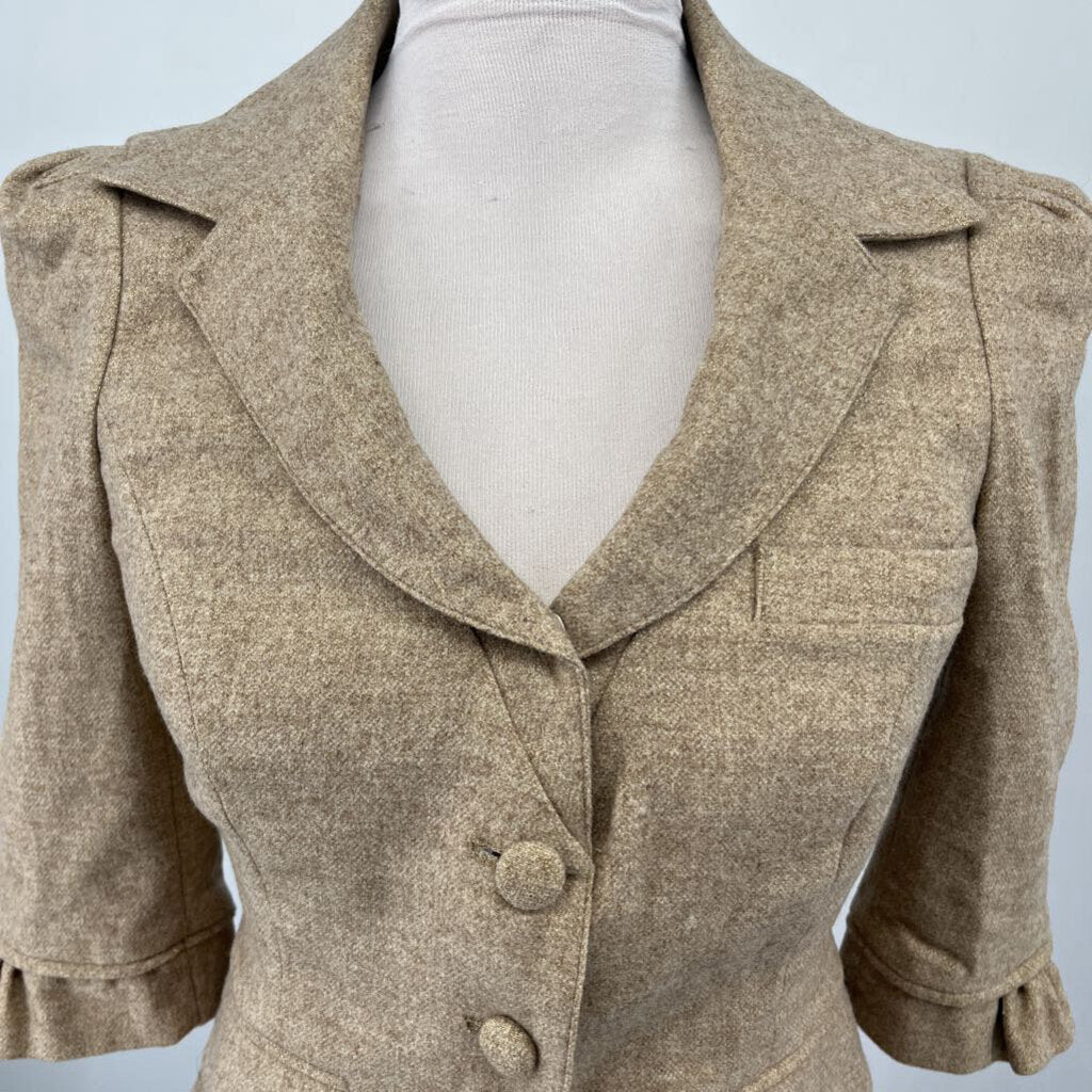 Diane Von Furstenberg 3/4 Slv Blazer