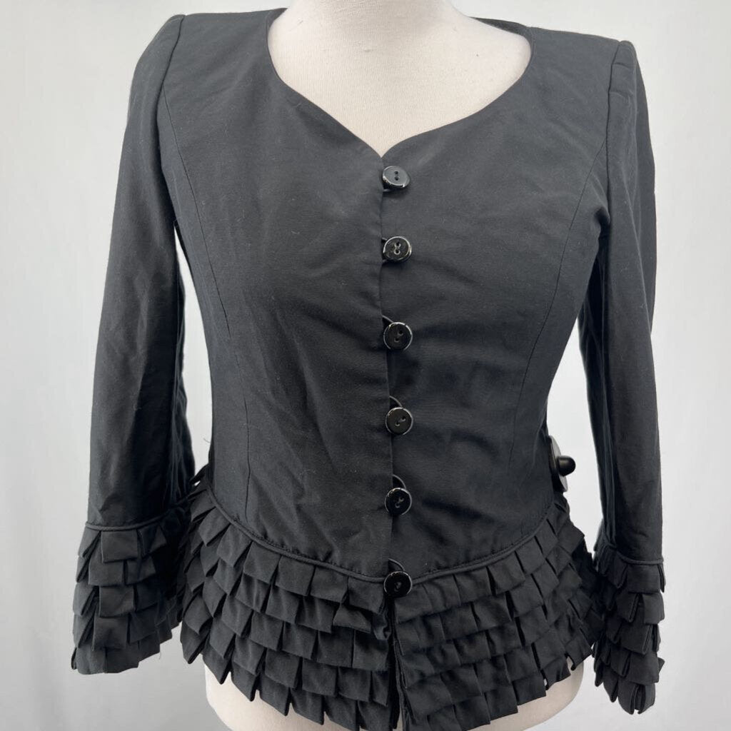 Armani Blazer with Ruffle Trim