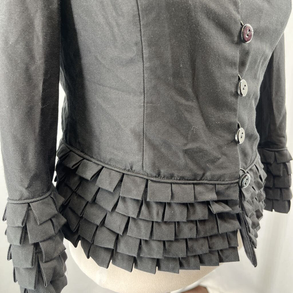 Armani Blazer with Ruffle Trim