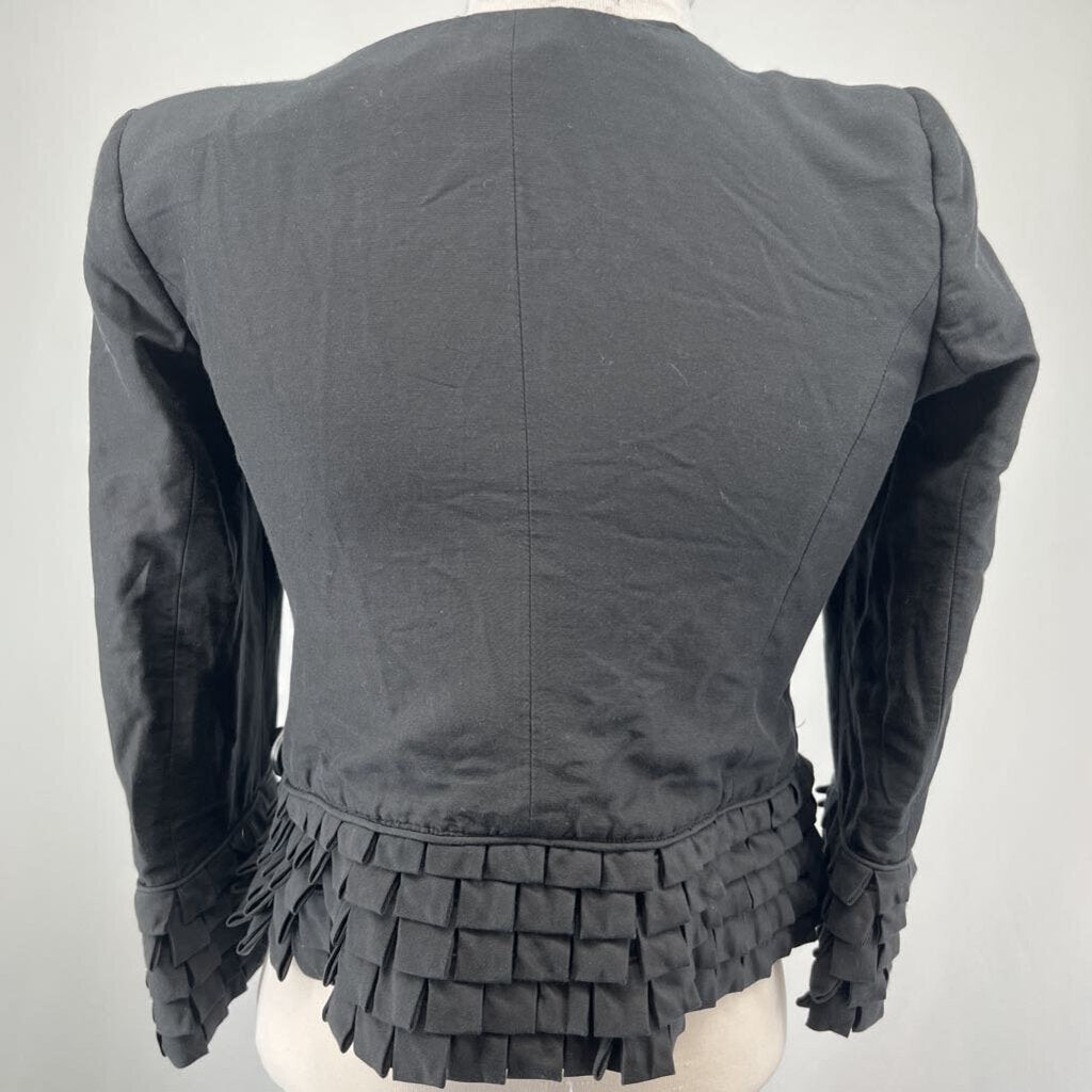 Armani Blazer with Ruffle Trim