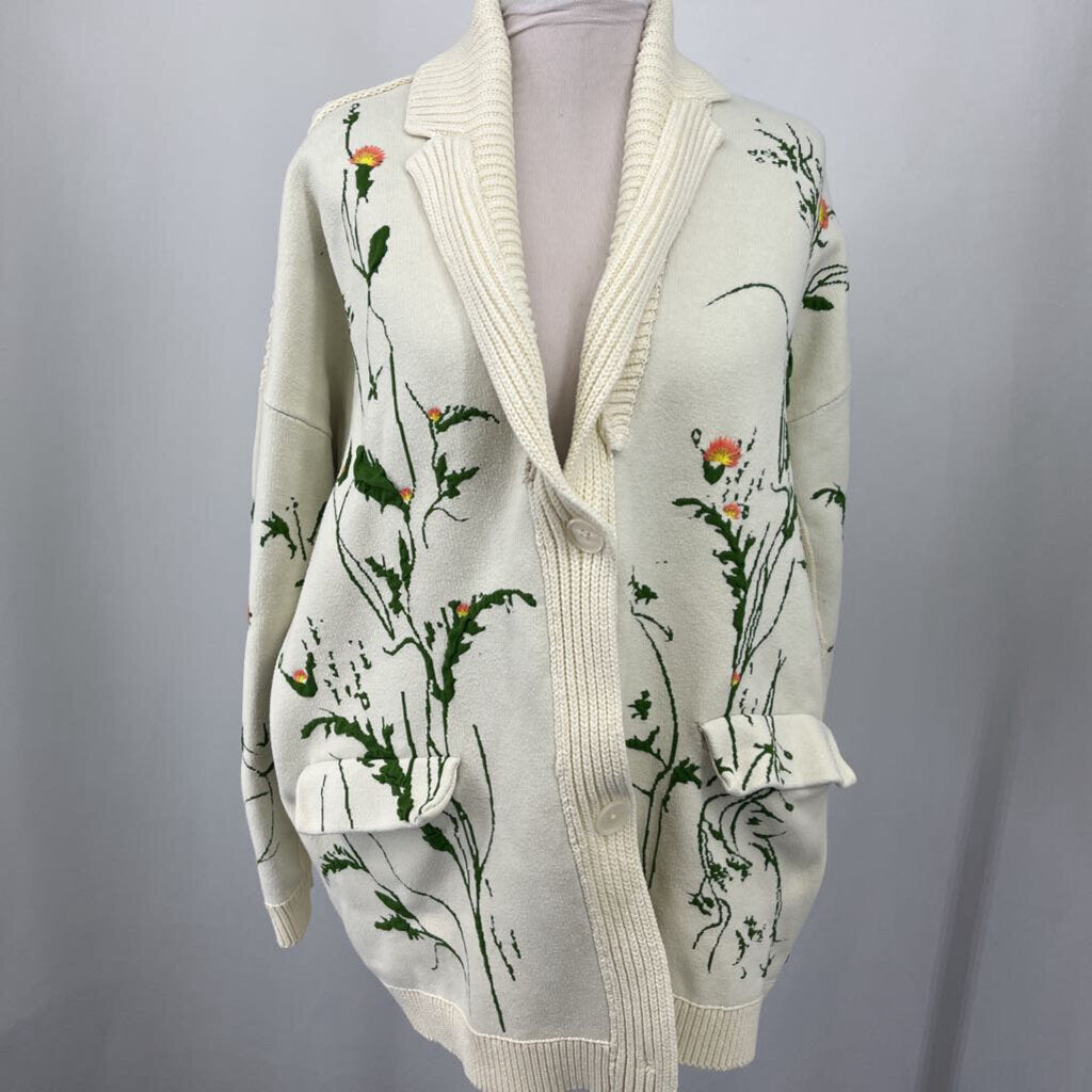 Anthropologie Floral Cardigan