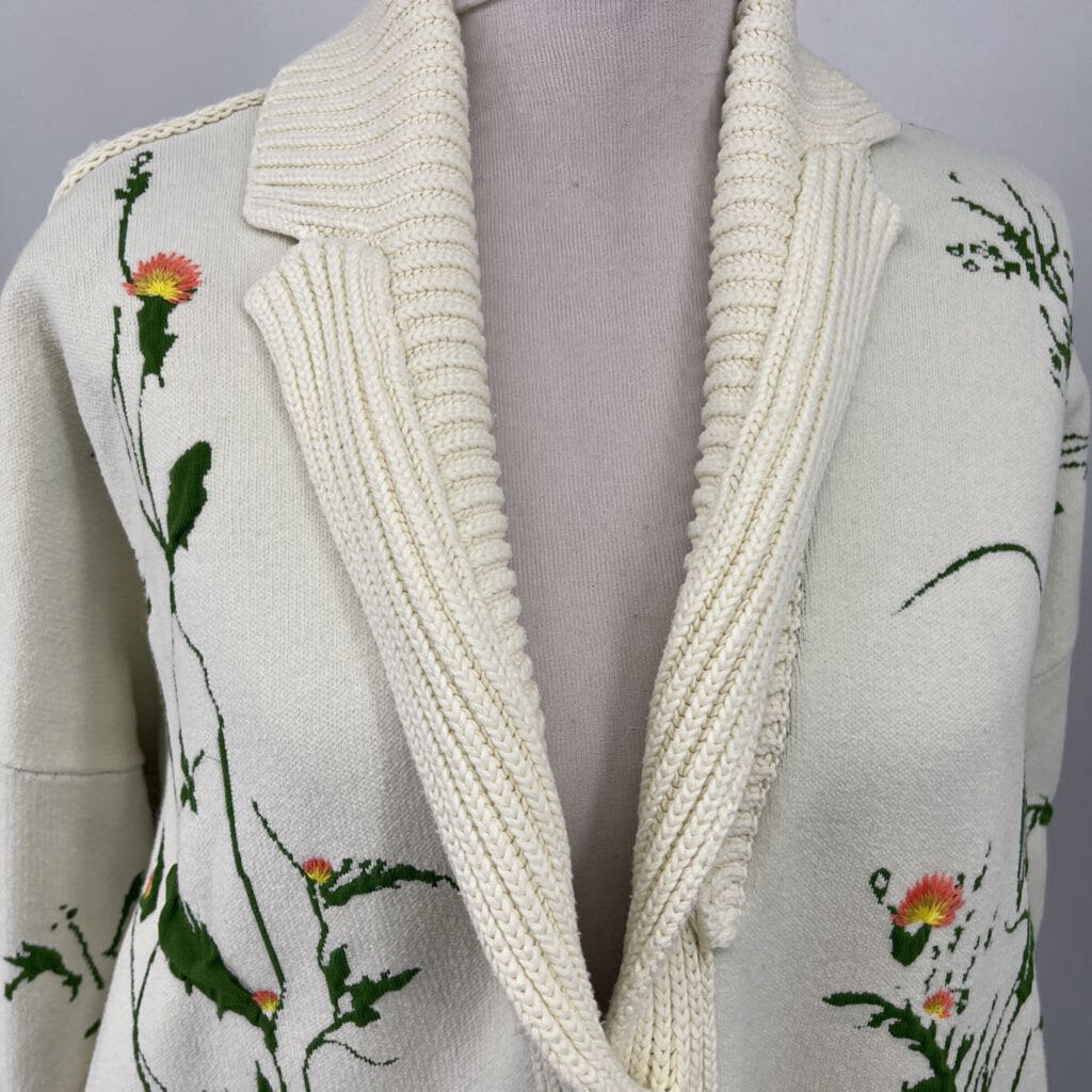 Anthropologie Floral Cardigan
