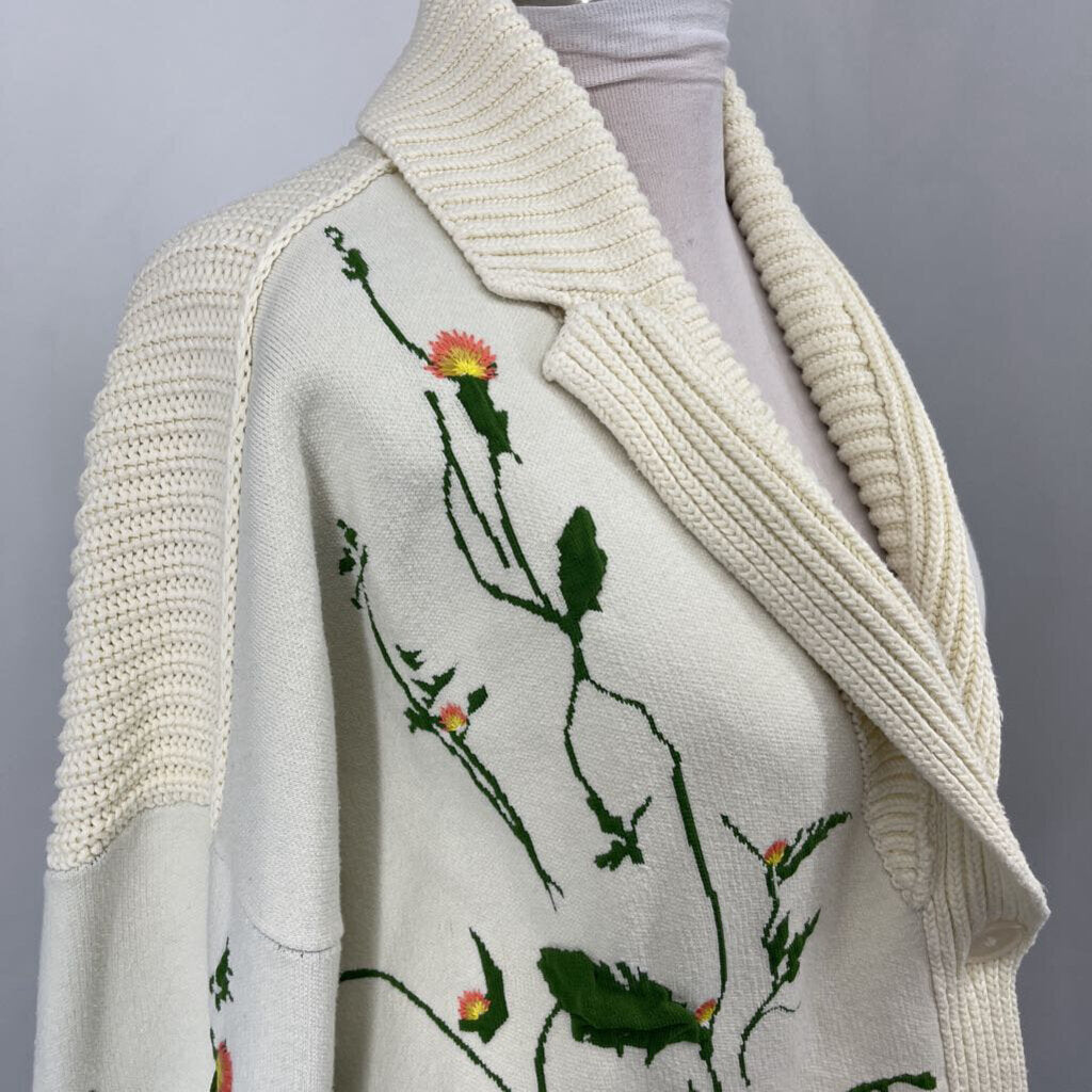 Anthropologie Floral Cardigan