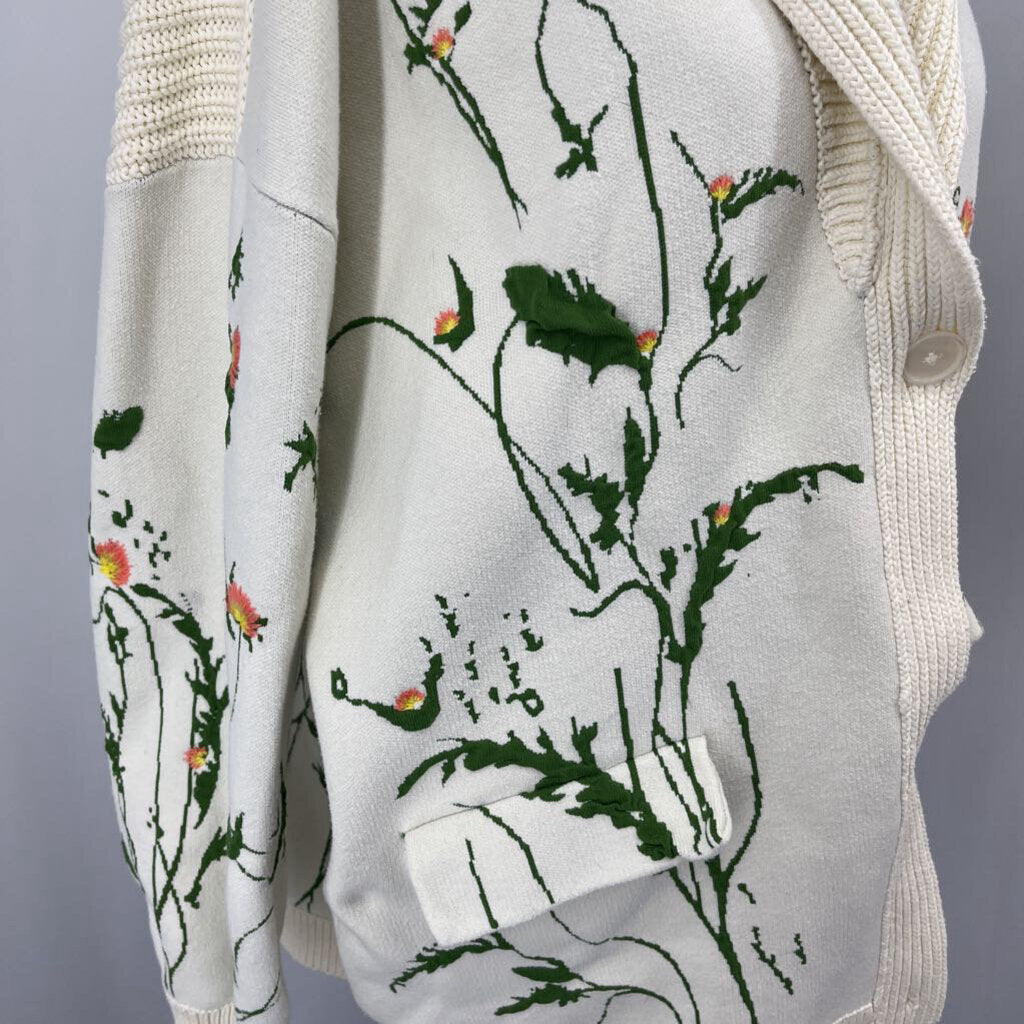 Anthropologie Floral Cardigan