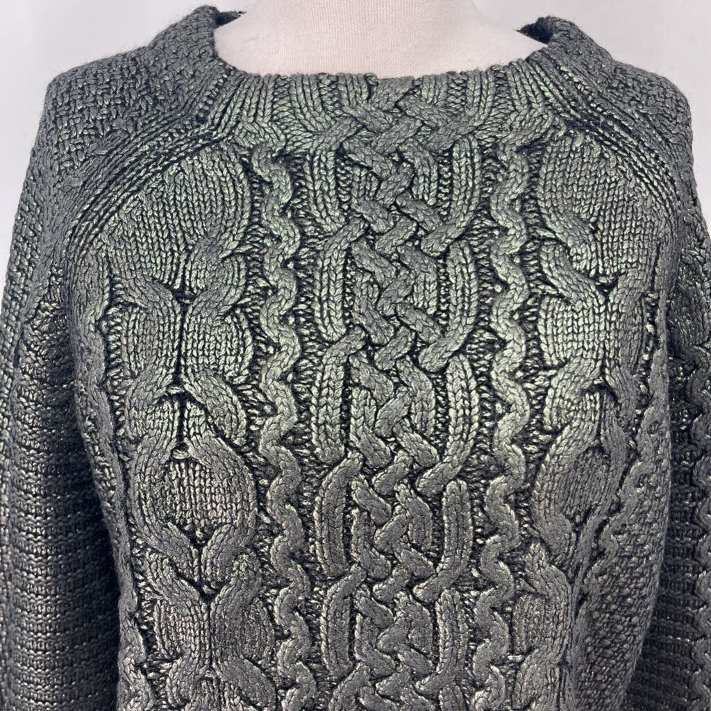 Veronica Beard L/s Metallic Sweater