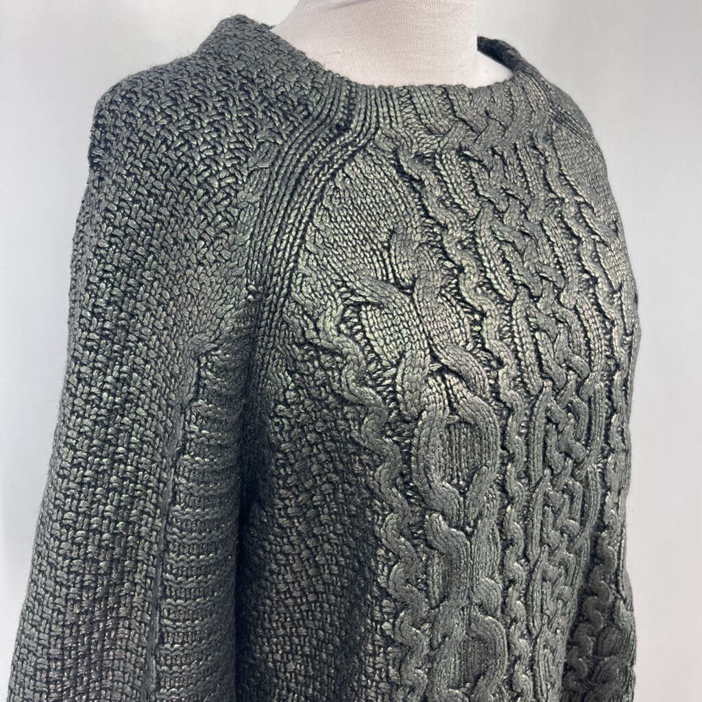 Veronica Beard L/s Metallic Sweater