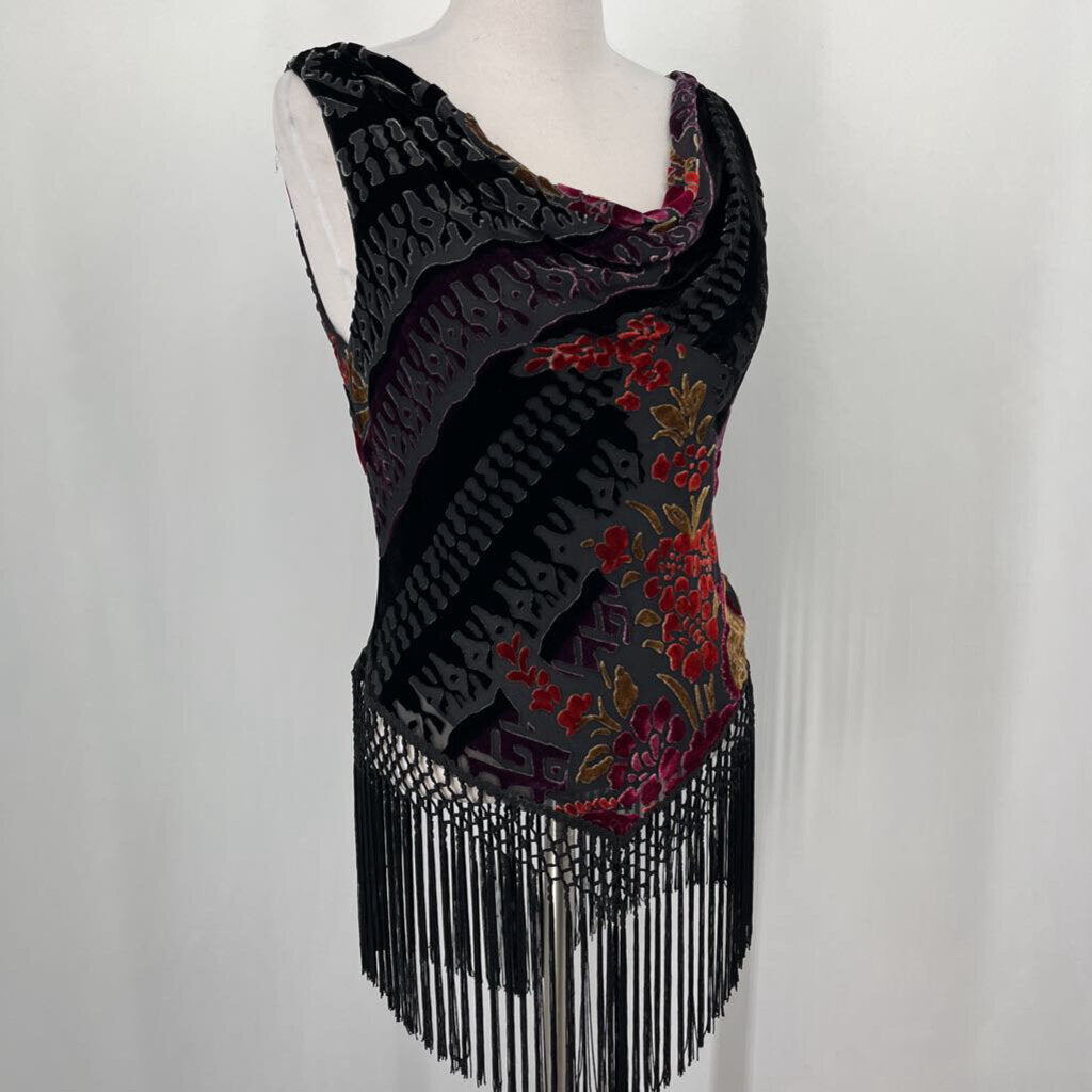 Cachet Velvet Top w/ Fringe
