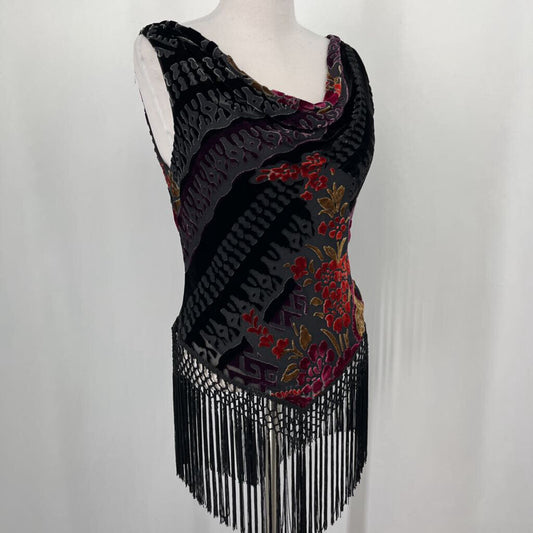 Cachet Velvet Top w/ Fringe