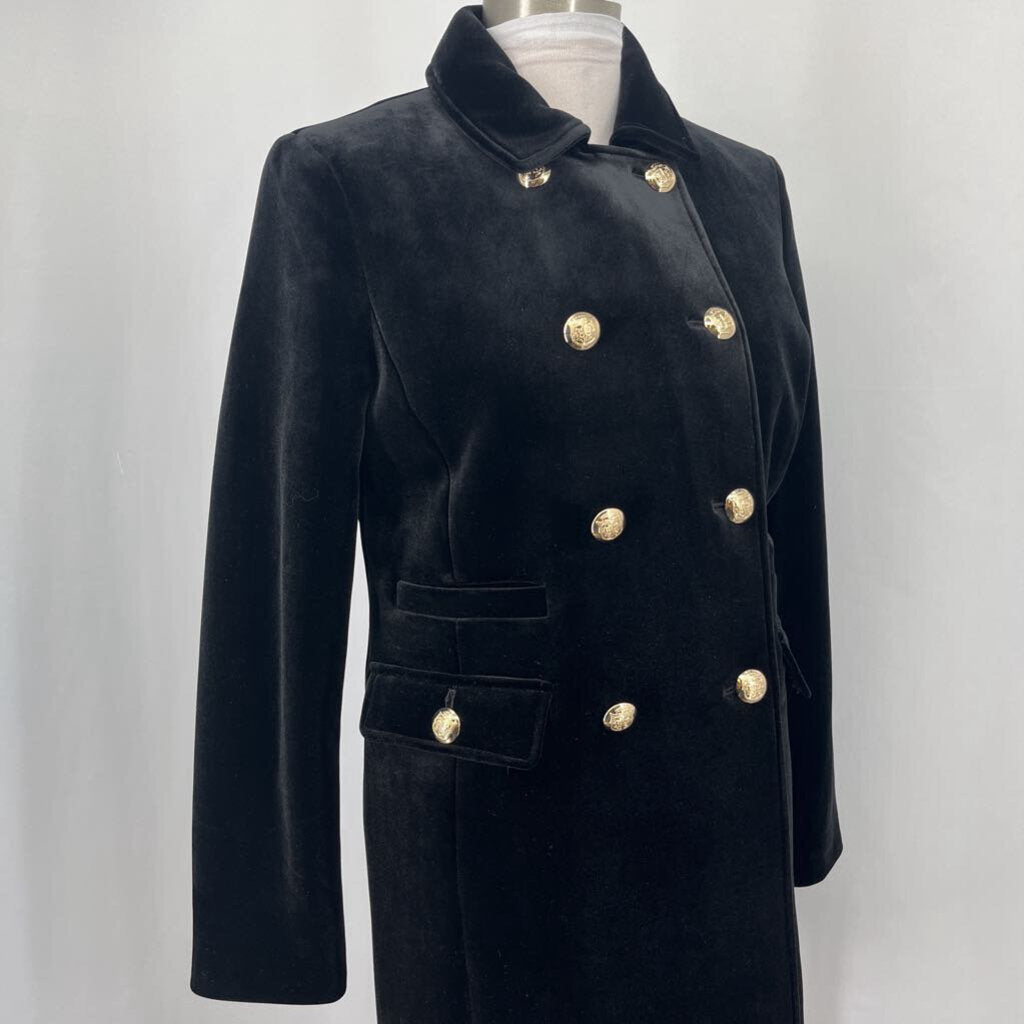 Talbots Double Breasted Velvet Coat