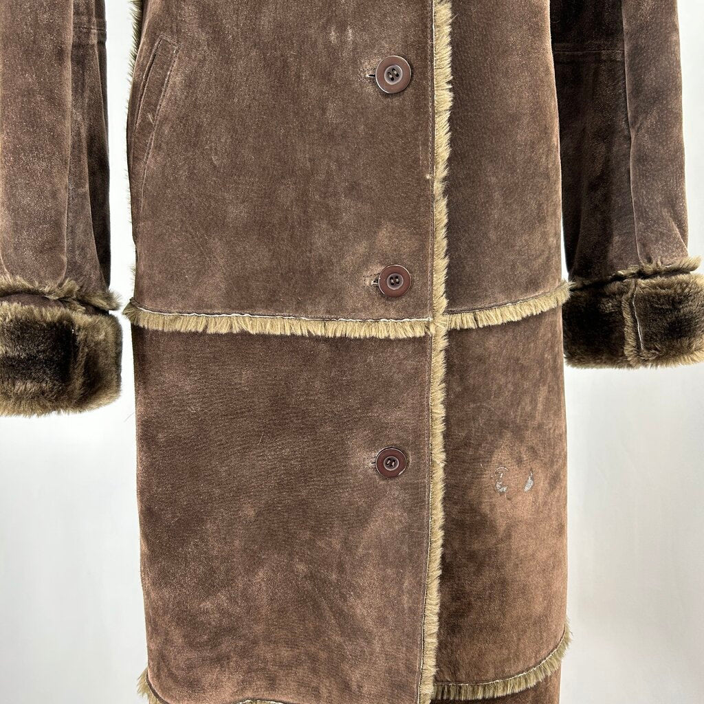 Brandon Thomas Long Leather Coat