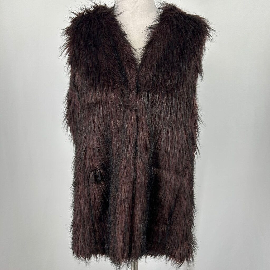 Sebby Collection Faux Fur Vest
