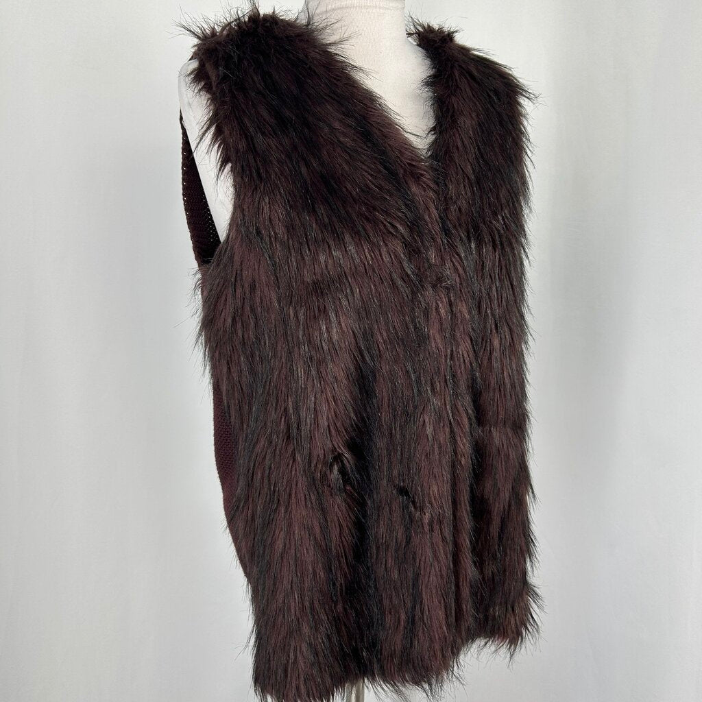 Sebby Collection Faux Fur Vest