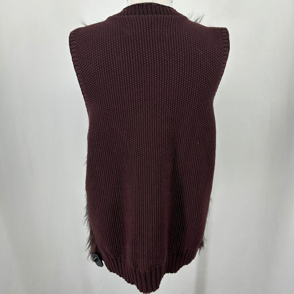 Sebby Collection Faux Fur Vest