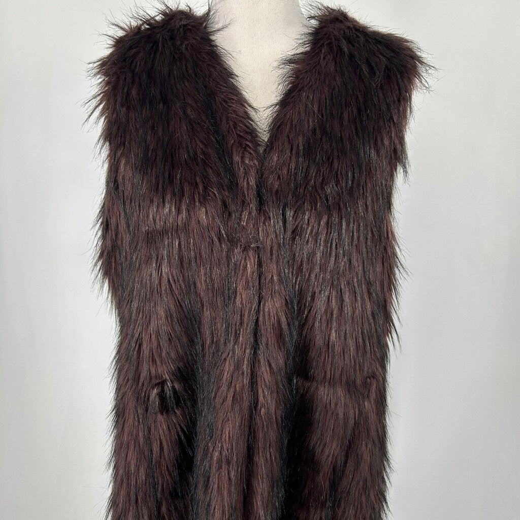 Sebby Collection Faux Fur Vest