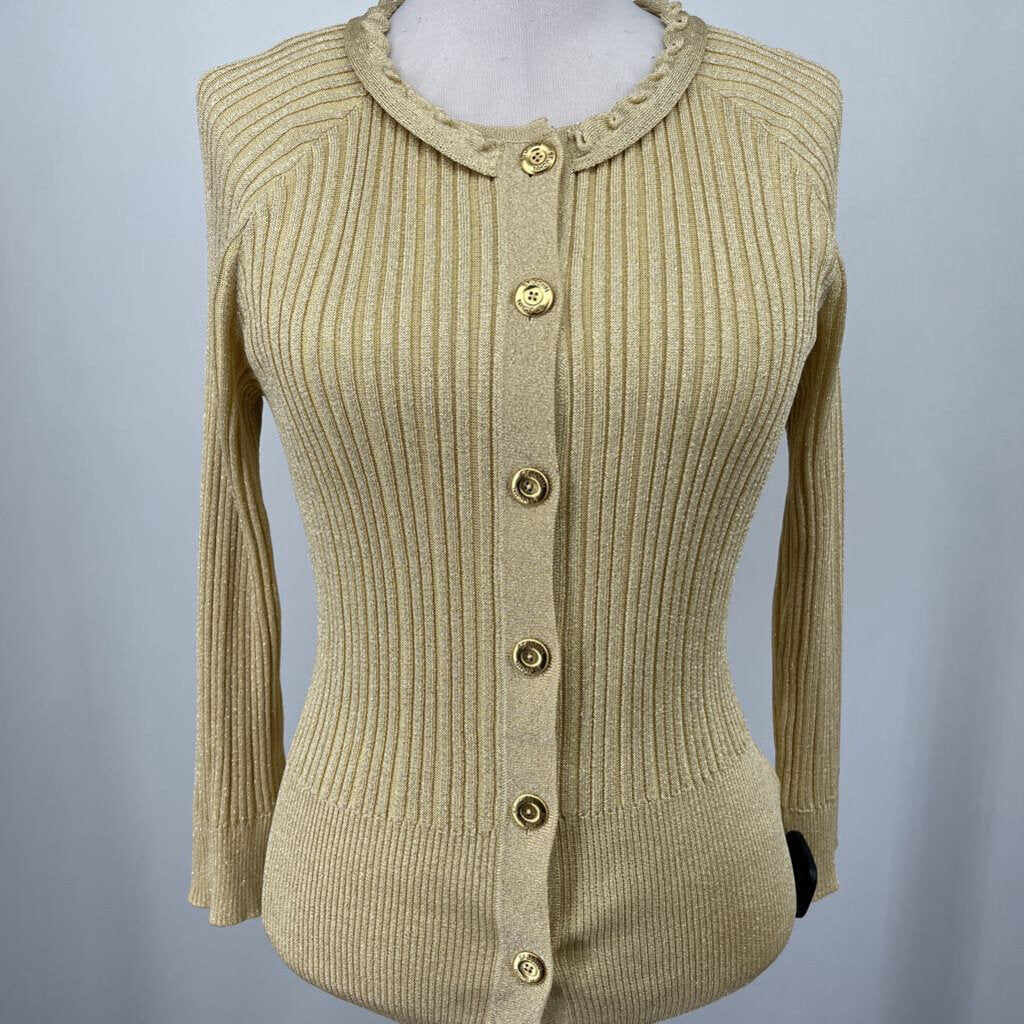 St. John 2-pc Metallic Cardigan Set