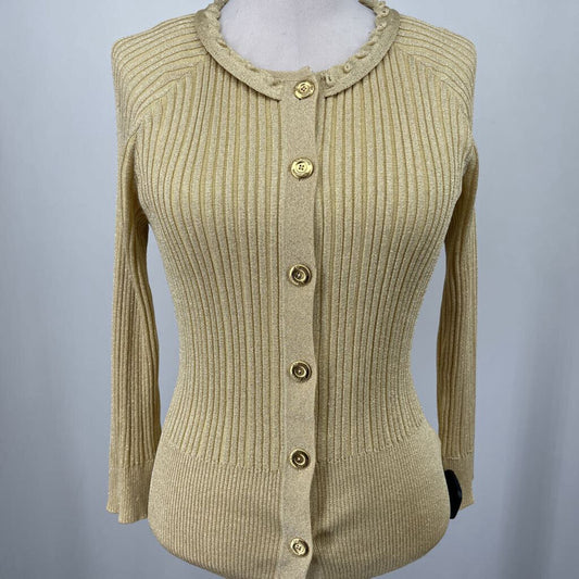 St. John 2-pc Metallic Cardigan Set