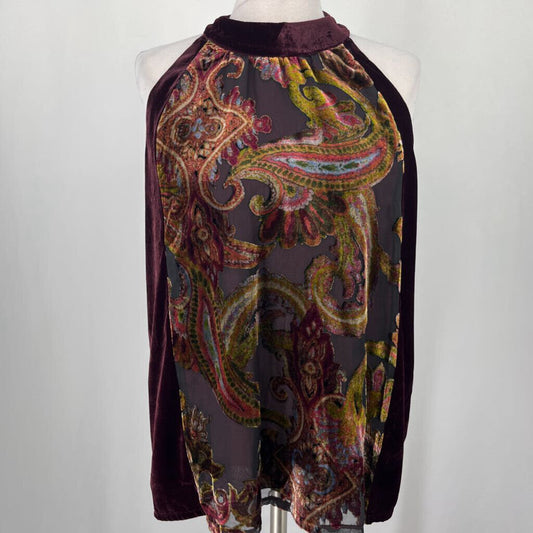 Mystree Floral Velvet Top