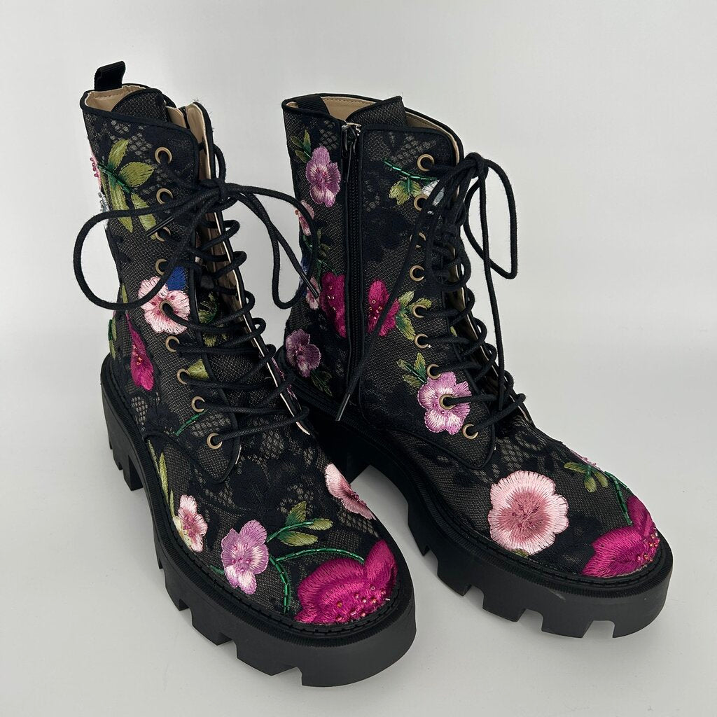 Betsey Johnson Floral Boots
