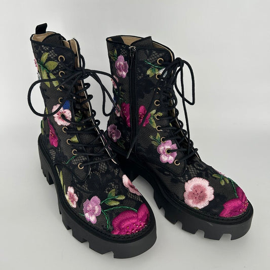 Betsey Johnson Floral Boots