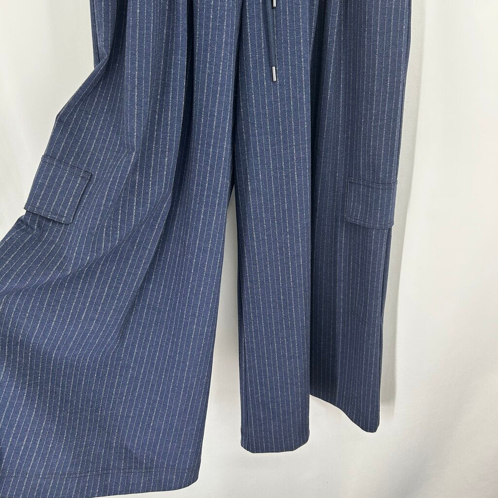 Maeve Wide Leg Pinstripe Pants