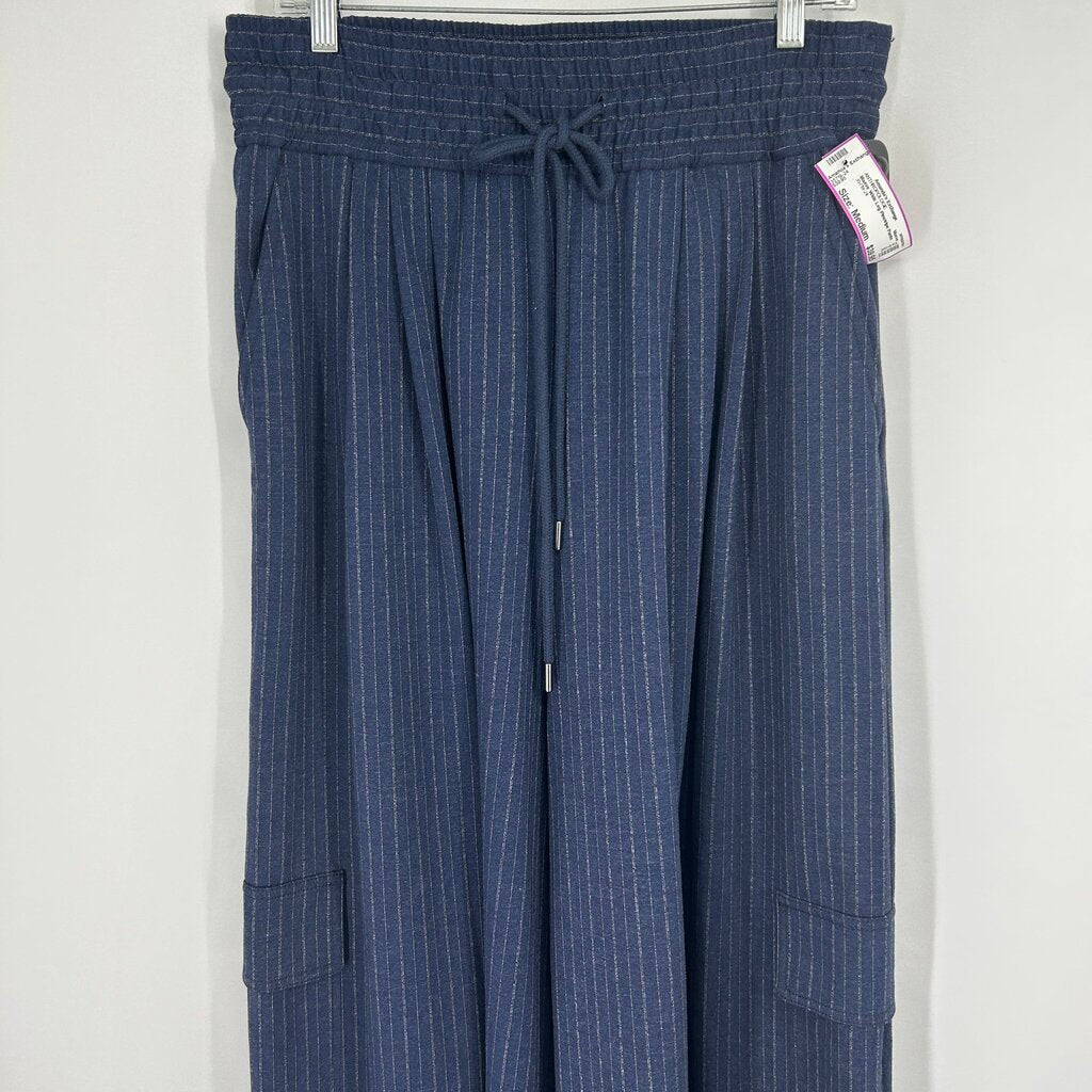Maeve Wide Leg Pinstripe Pants